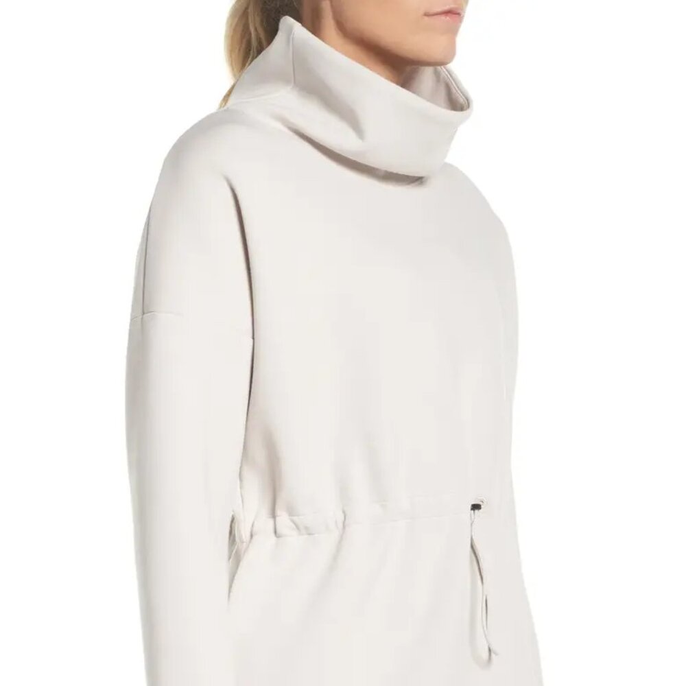 Nike Women's Off White Dry Therma Flex Cowl Neck Pullover Sweatshirt Size XS